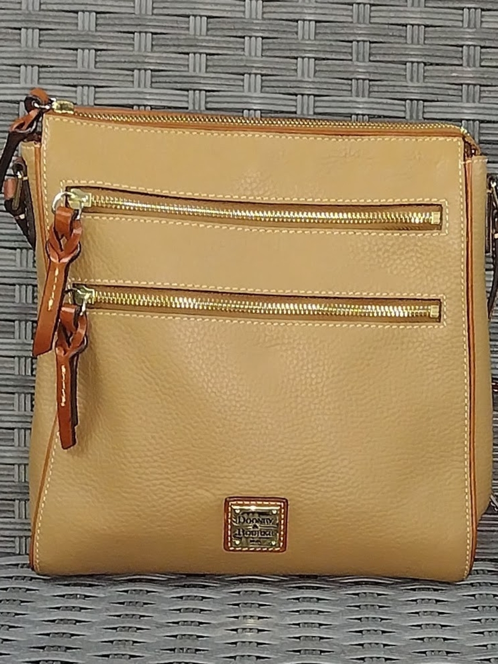 Dooney & Bourke Tan Leather Crossbody Bag